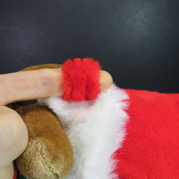 Christmas plush rabbit in stocking no logo RABBIT DOES NOT COME OUT - Picture 9 of 12